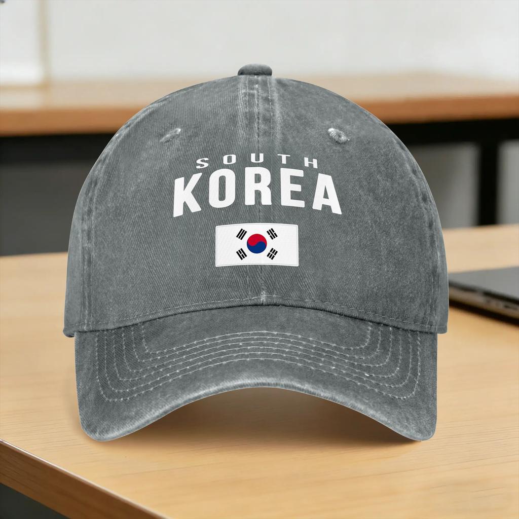 South Korea Korean Flag Gift Sun Baseball Cap Unisex Men Custom DIY Trucker Hat Summer y2k Funny Outdoor Sports Baseball Caps
