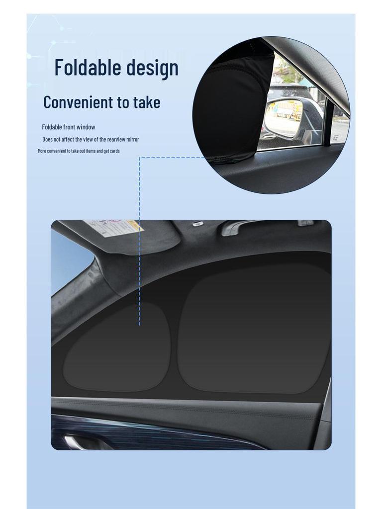 Geely 2025 Galaxy A7 Car Window Sunshade: Heat Insulation & Privacy Shield.