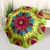 1pc Floral Mandala Design Automatic Opening/closing Umbrella with Auto Open/Close, Windproof, Foldable Sunshade, Perfect Gift for Friends, D