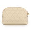 Snoopy Heart Quilted Series Shell-Shaped Pouch, Beige,