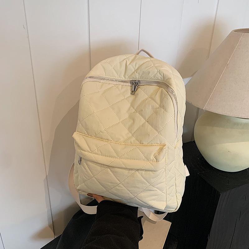 Backpack Bag Women'S Cotton Clothing Bag Travel Backpack Large Capacity Commuter Student Schoolbag