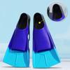 Silicone Swim Fins Adult Kids Snorkels Fins Travel Size Flippers Swim Training Fins