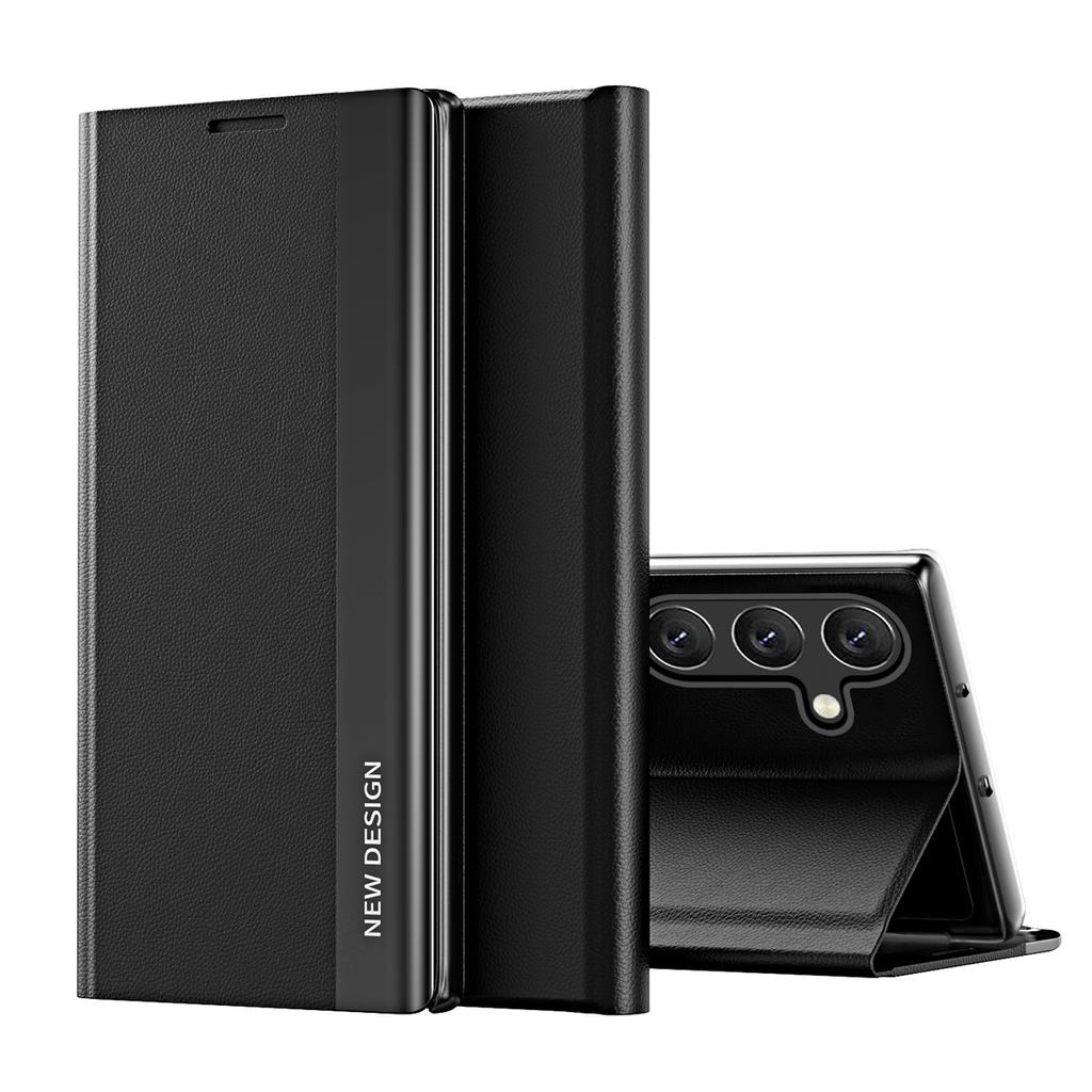 For Samsung Galaxy A25 5G (Global) (161.0x76.5x8.3mm) Case Drop-proof PC Shell+Leather Stand Phone Cover