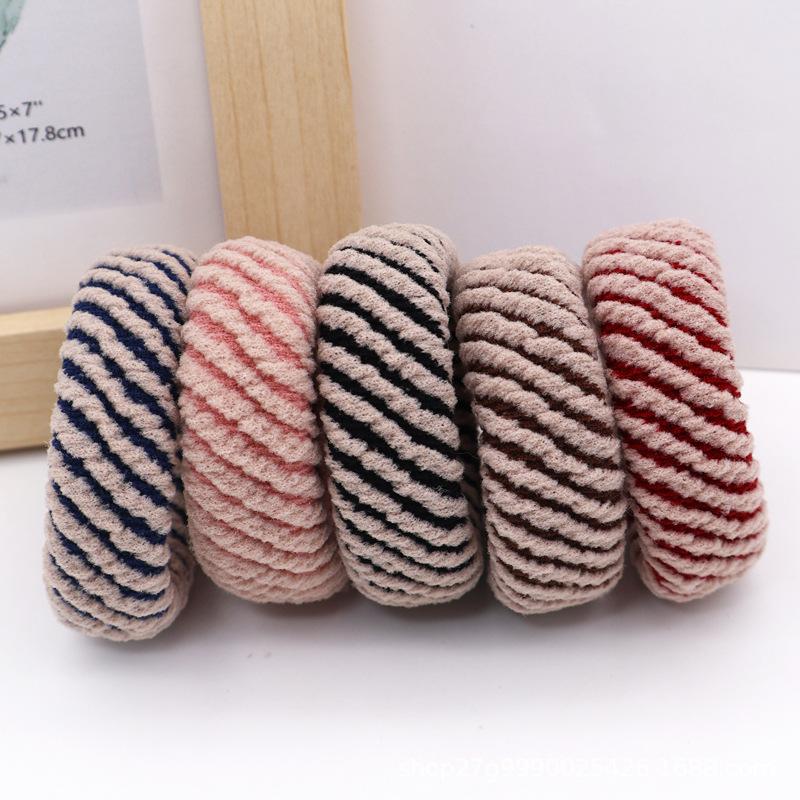 5 Pcs Simple Scrunchies Women Girls Elastic Hair Rubber Bands Accessories Tie Hair Ring Rope Headdress Headwear Ponytail Holder