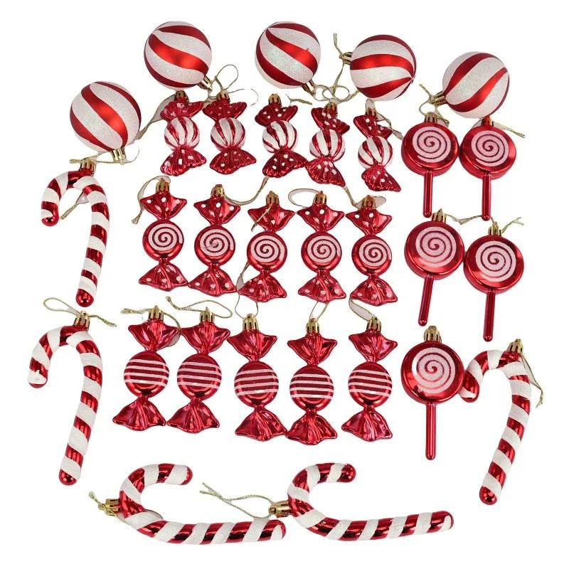 11/11pcs Christmas Ball Ornaments Special-shaped Christmas Tree Party Decoration New Christmas Spheres Pendant Short Snail Set