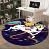 Rainbow Unicorn Chair Mat - Round Carpet for Home Decor, Office, Living Room, Bedroom Gift0285b