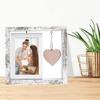 With Heart Pendant Desktop Photo Frame Wooden Photo Display Frame  Home Supplies