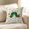 The Very Hungry Caterpillar Cute Pillow Covers Cartoon Sofa Decorative Home Double-Sided Printing Short Plush Cute Cushion Cover