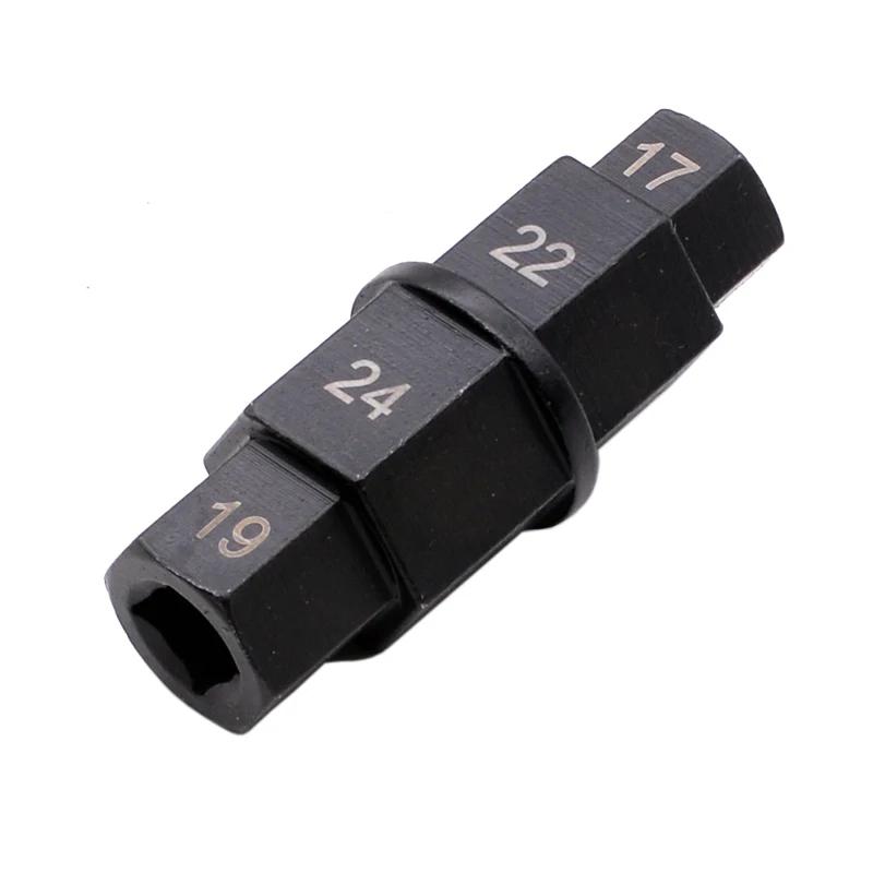 1PC 17 19 22 24mm Motorcycle Front Rear Wheel Hex Spindle Driver Removal Axle Tool For Honda Kawasaki Suzuki BMW YAMAHA