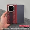 Huawei MateX7 Magnetic Case - Thin, Lightweight Carbon Fiber Texture with Central Axis Hinge Protection, Collector's Edition.