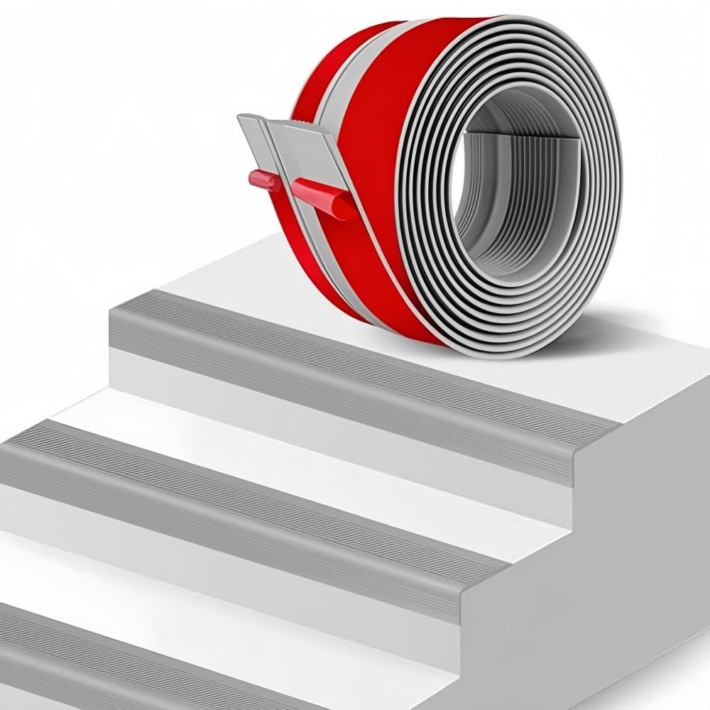 1pc 1m/2m/3metersX73mm Stair Edge Trim, Stair Edge Protector, Non-Slip Self Adhesive Stair Edge Non-Slip and Waterproof 1m