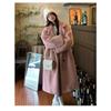 Long Loose Thickened Fur One-piece Suit Collar Coat Women's Coat