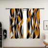 2pcs Abstract Multi-color Modern Simple Curtain Printed Translucent Curtains Rod Pocket Decor Curtains For Living Room Bedroom