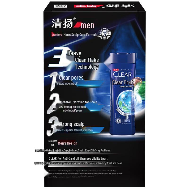 Clear Men Vigor Sport Shower Gel & Anti-Dandruff Shampoo Set