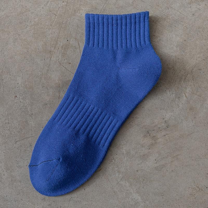 Men's Socks, Mid-calf Socks, Towel Soles, Sports Socks, White Basketball, Thickened, Breathable, Sweat-absorbing, Pure Cotton Running Socks