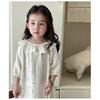 Girls Princess Style Thin 100 Percent Cotton Nightdress Kids Summer Sleepwear Home Clothing