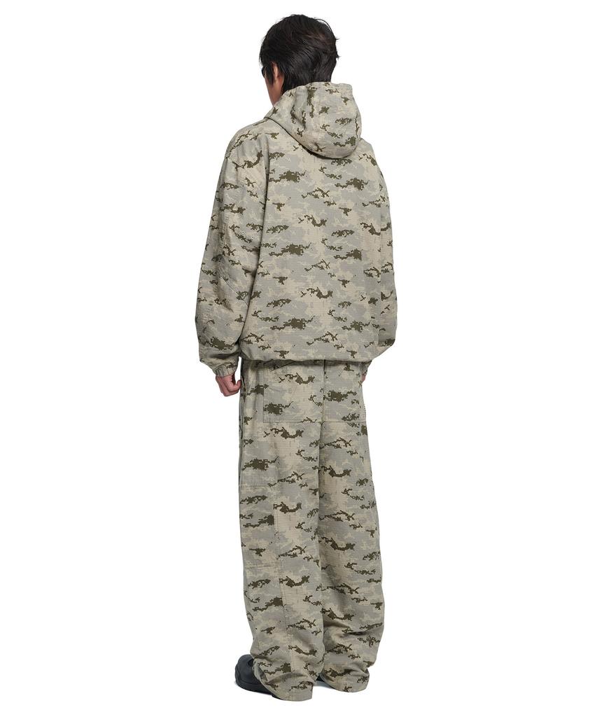 Nomanual Washed Hooded Jacket - Digital Camo