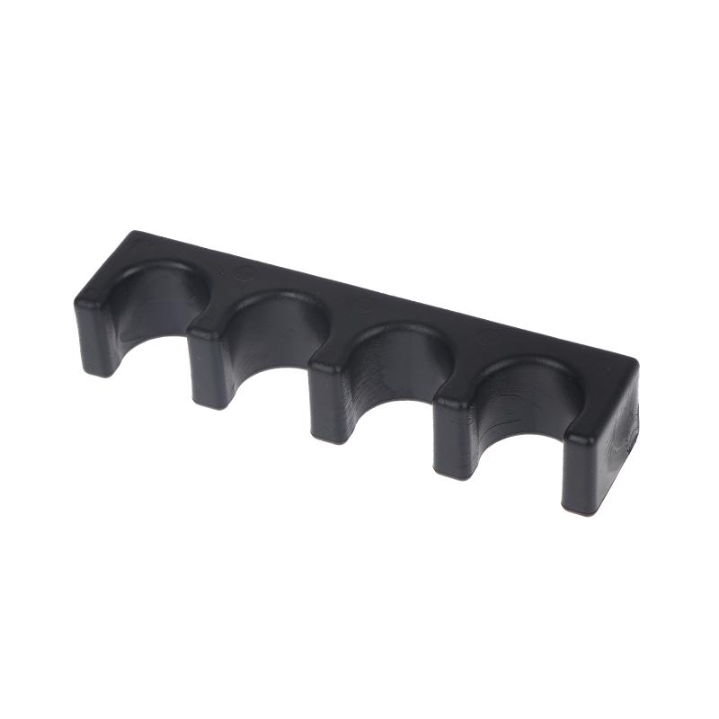 4-Cue Pool Cue Holder Vertical Table Mount Snooker Cue Rack Durable Plastic for Family Gathering Billiards Recreation Use