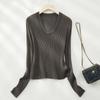 Women's 2026 New Wool Blend Round Neck Long Sleeve Knit Top