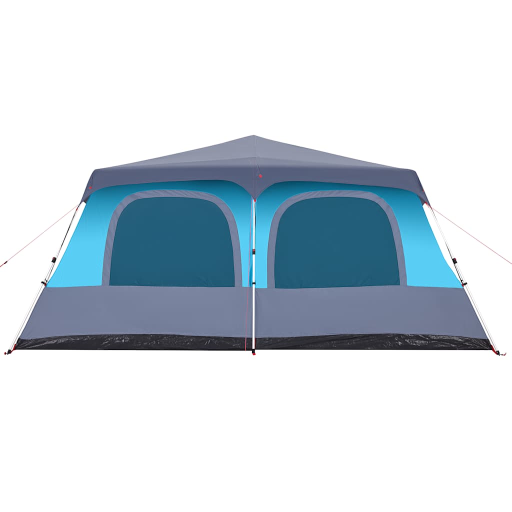 Dome Family Tent for 10 People Blue Quick Release