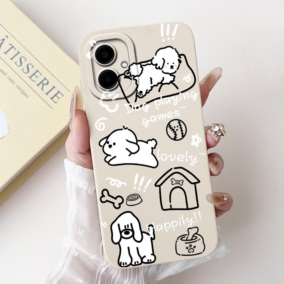 For Samsung Galaxy A06 Case SM-A065F Cute Panda Cartoon Cover Shockproof Phone Case For Samsung A06 A 06 GalaxyA06 4G Soft Shell