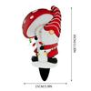 House Number Sign Christmas Gnome Stainless Steel Floor Insert Garden Decoration Insert Card