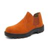 HUIZUMEI Men's Slip-on Steel Toe Safety Shoes