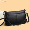 Leather women's bags, new trendy and fashionable large-capacity shoulder bags, first-layer cowhide casual messenger bags