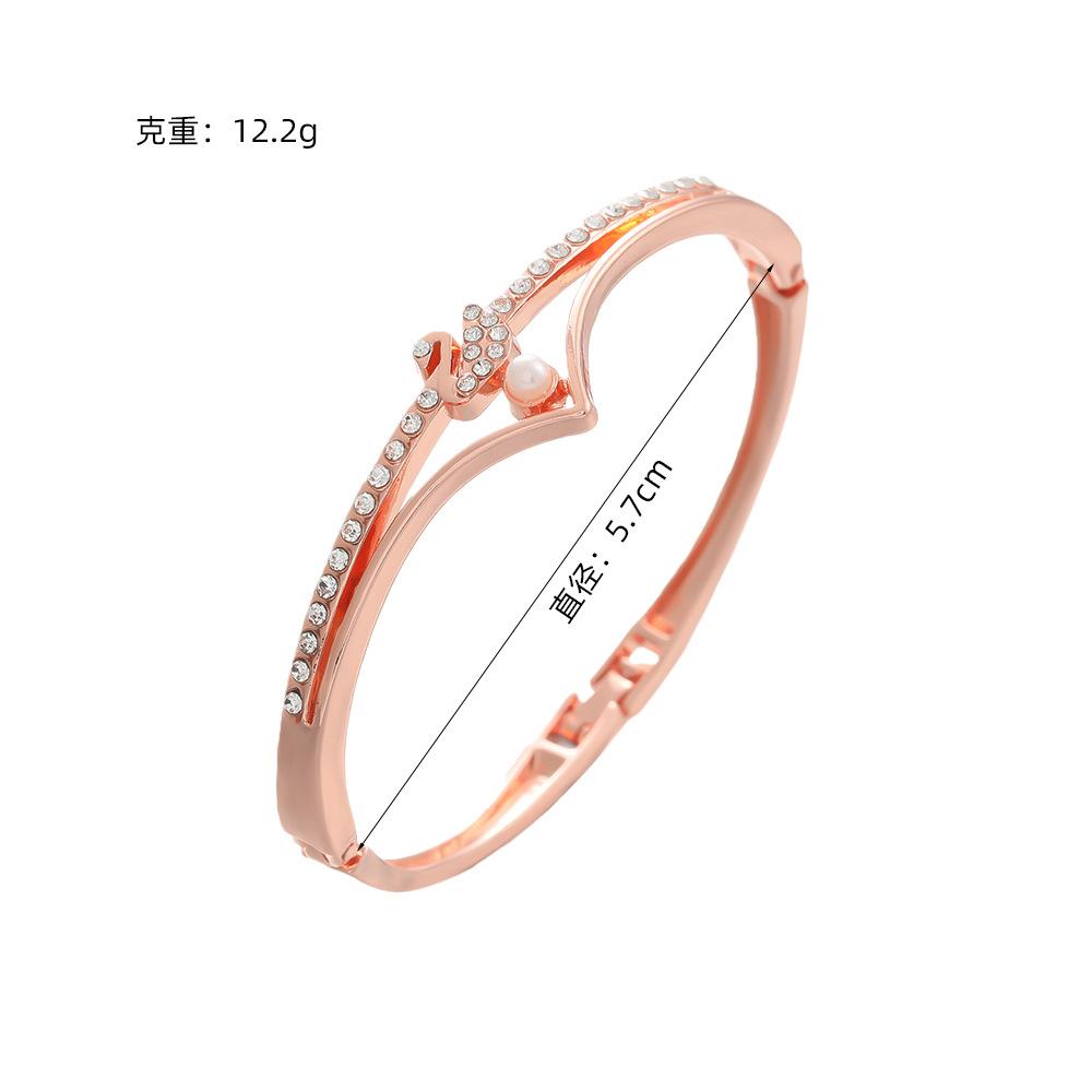 New fashion swan shape simple personality niche light luxury diamond design bracelet alloy butterfly jewelry