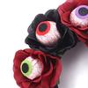 Scary Eyeball Flower Headband Costume Cosplay Accessories Skull Headdress with Tulle Rose Party Wear Gift for Boys Girls