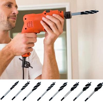 Drill Bits Hex Shank Metal Hole Opener Hexagonal Twist Drill Bits Set For Woodworker Carpenters Door Locks Concrete Drawers