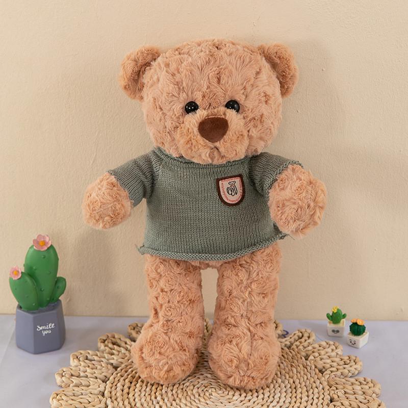 Bear Sweater Plush Toy Heart Meet Stuffed Animal Hug Birthday Decoration Gift