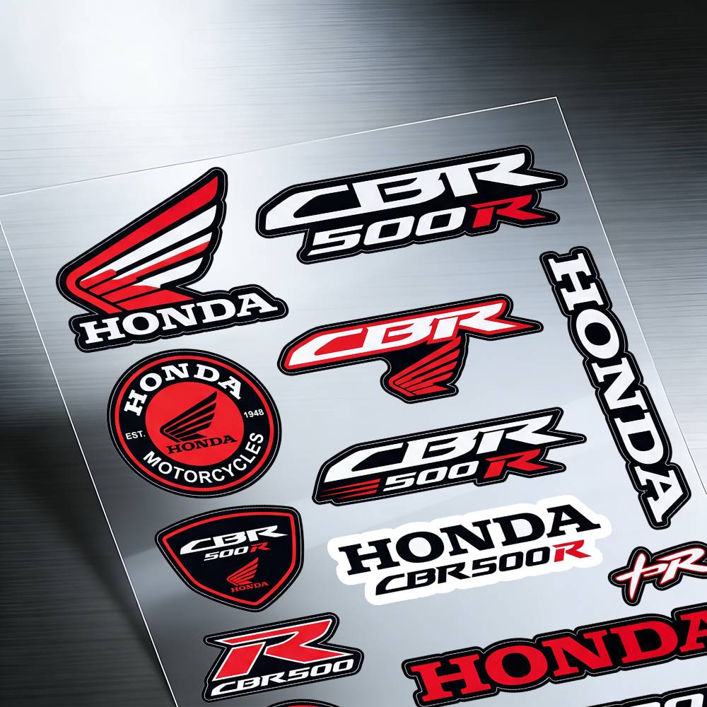 FOR HONDA CBR500R Reflective Motorcycle Stickers Waterproof Vinyl Decals for Motorbike Helmet Fuel Tank Bike