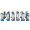 New R40 Style Racing Lock Lug Nuts (20pcs) + 2 Security Key Sets - 44mm Wheel Nuts, M12x1.5