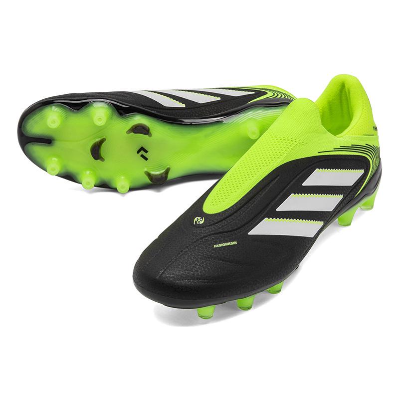 Nahtlose Flyknit Schnürlose COPA Fußballschuhe für Herren & Damen - Mit langen Stollen, Ideal für Wettkampf & Training