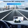 Universal Dashboard Car Phone Mount 360° Rotation Luminous Number Plate Holder Stable Anti-Slip Vehicle GPS Holder