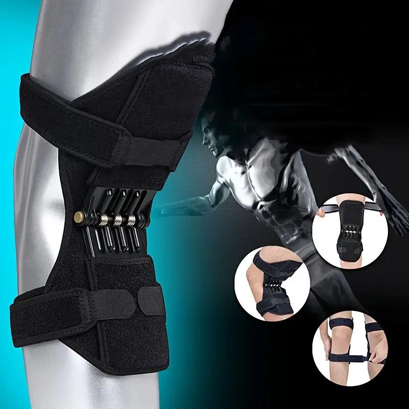 2Pcs Joint Support Knee Pad Non-Slip Lift Pain Relief For Knee Power Spring Force Stabilizer Knee Booster Working Sports Elder