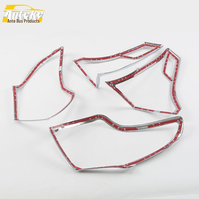 Antek Tail Light Trim Cover for 2014 RAV4 - Bright Chrome Decorative Frame Accessory