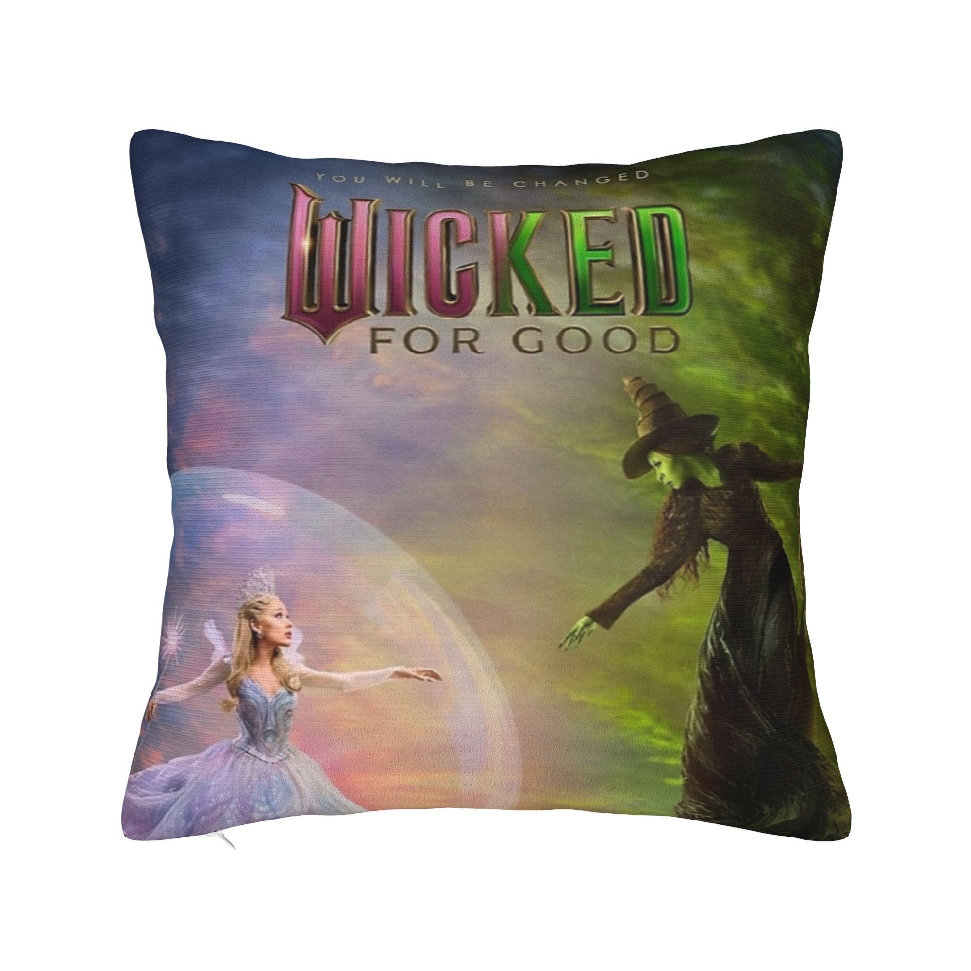 Злая ради добра Элфаба и Глинда Наволочка Мягкая Наволочка для Подушки Декоративная Наволочка для Подушки-Пледа Гостиная Квадратная 18 30x30cm 12x12in