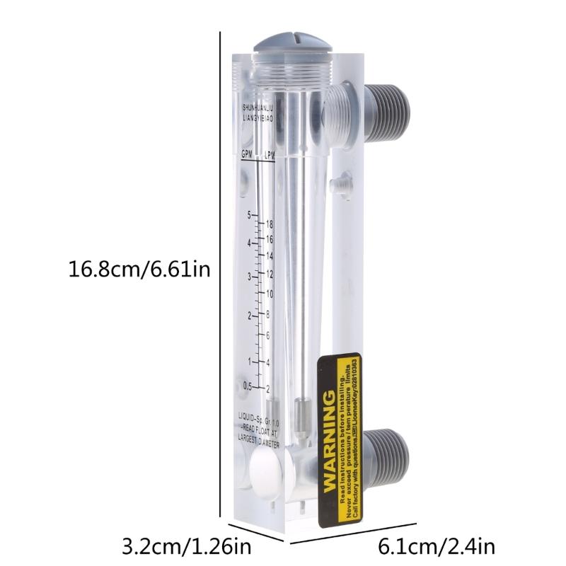 Oxygen Air Flow Meter  0.5-5GPM 2-18LPMGas Flowmeter Regulator Flow Meter for Oxygen Air Gas Conectrator Durable-