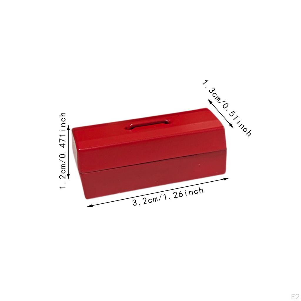 1/12 Dollhouse Tool Box Accessories Mini,Alloy,Life Scene,Ornament Micro Landscape Decor