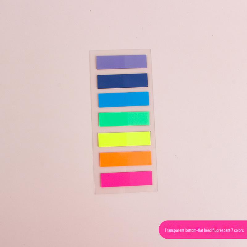 Morandi Translucent PET Index Stickers - Vanilla Autumn Series, Writable Sticky Notes & Markers