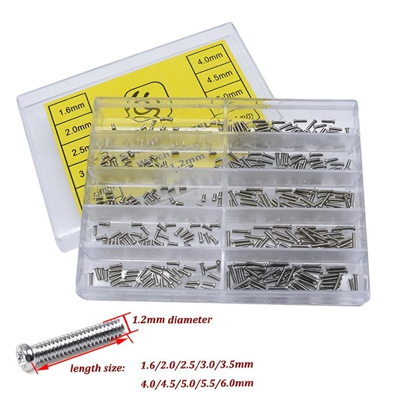 Watch Back Cover Screws 140/100pcs Repair Tool Watch Back Cover Screws Nuts Stainless Steel 1.2mm Cross Screw Assortment Kit 10 Kinds Watch Accessorie