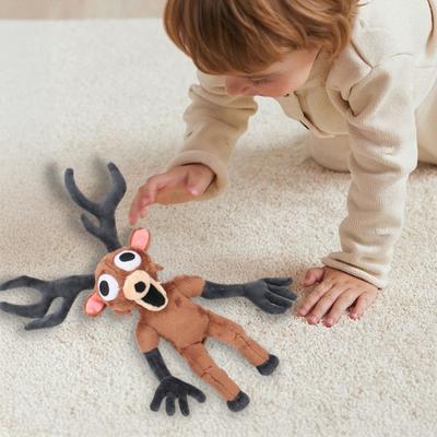 Yousheng 99-Nights Deer Plush Doll Soft Stuffed Animals Collectible Toys for Game Fans Home Decor Pillow Gifts