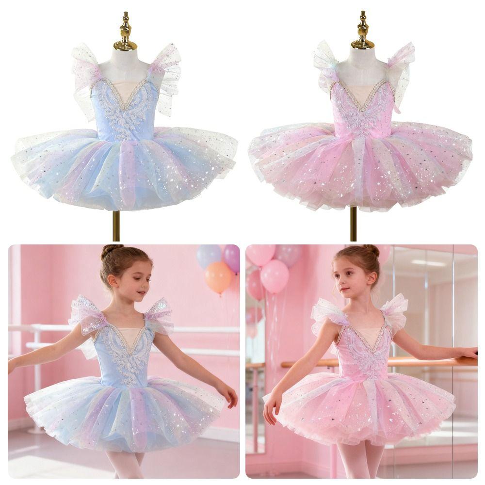 Fashion Sequin Ballet Dress Puffy Modern Ballet Tutu Party Dress Princess Dress Dance