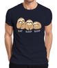 Eat Sleep Sleep Sloth Three Cute Relaxed Gift Birthday Unisexs Tshirt