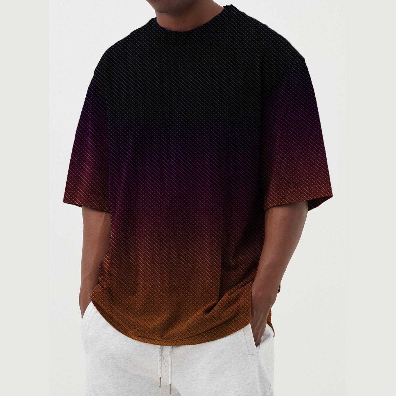 

Men s T-shirts Graphic Printing Street Casual Short Sleeve Printed Clothing XXXXL кавовий