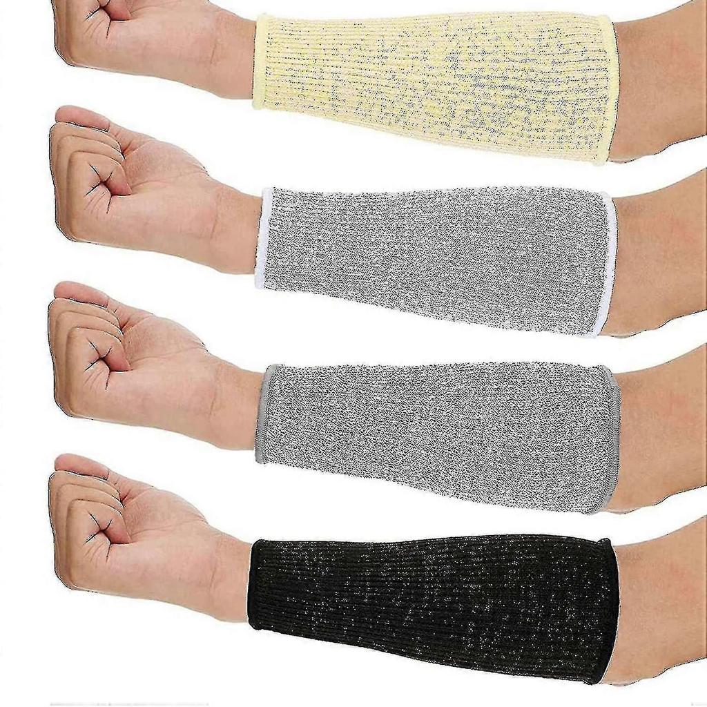 Manchons Résistants aux Coupures et aux Brûlures Protection des Bras pour Peau Fine (4 paires)