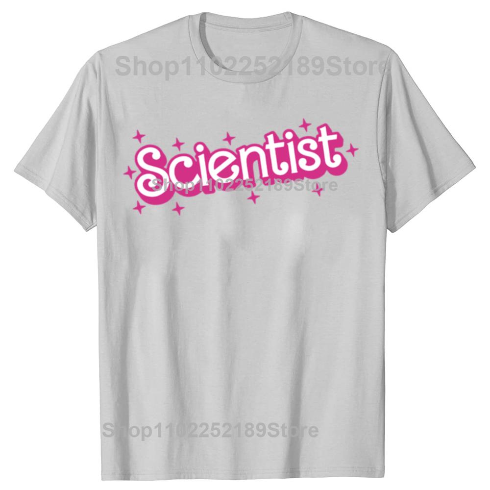 Funny Scientist Science Teacher School Graphic T-shirts Men Women's Fashion Casual Tshirt 100% Cotton Loose Oversized T Shirt