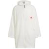 Men's Logo Solid Color Hooded Jacket Windbreaker White HN1943